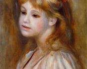 皮埃尔 奥古斯特 雷诺阿 : Little Girl with a Red Hair Knot